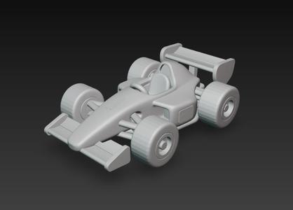 Formula 1 Car 3D Model - Single Seater Racing Car for 3D Printing