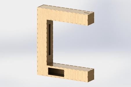 Laser cut EventorBot Frame
