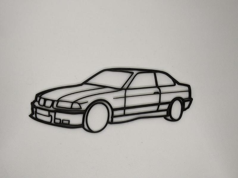 Wall decoration BMW M3 E36