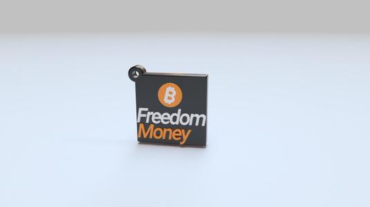 Bitcoin Keychain - Block "Freedom Money"