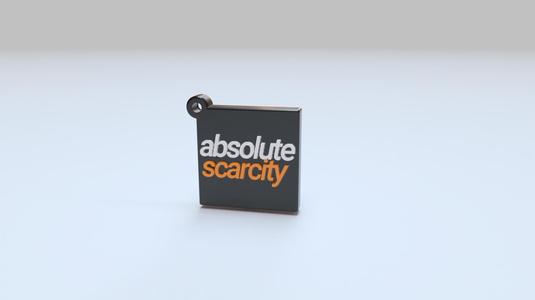 Bitcoin Keychain - Block "Absolute Scarcity"