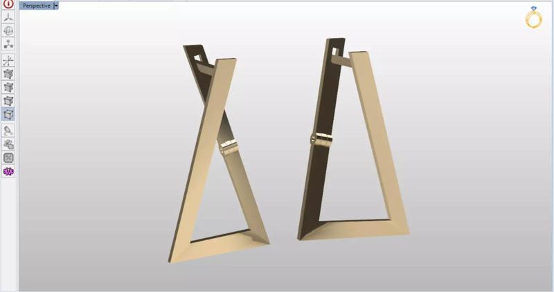 minimal geometric earrings