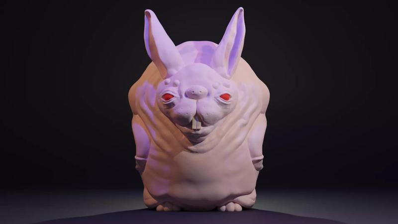 Creepy Old Bunny - Rabbit