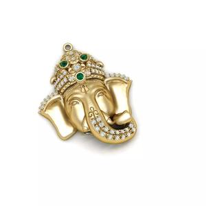 3d zbrush elephant pendant
