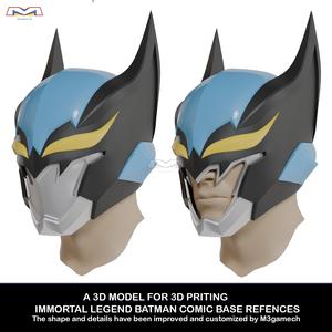 Batman Immortal Legend Helmet 3D Model – Improved Details & Custom Version Fan Made
