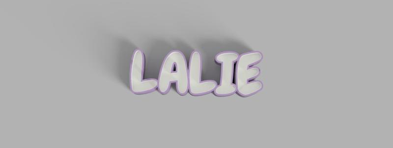 ILLUMINATED SIGN WITH LALIE'S NAME
