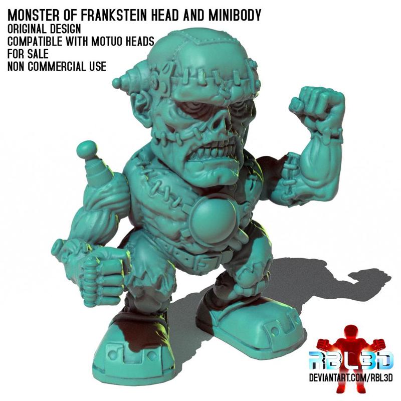 Monster of Frankstein Head and Minibody (Motu compatible)