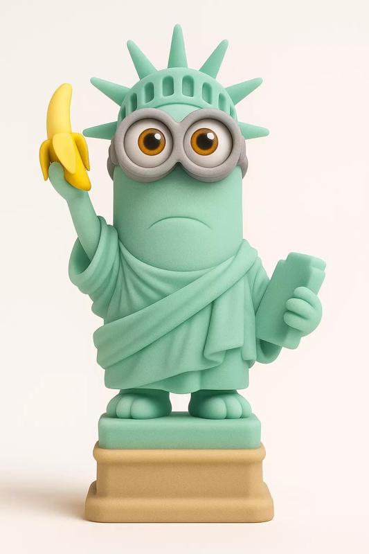 Minion statue of liberty
