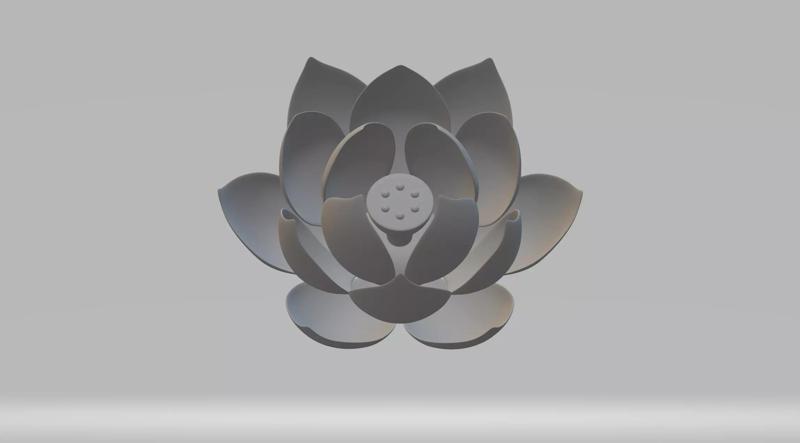 Lotus Flower 3D Model