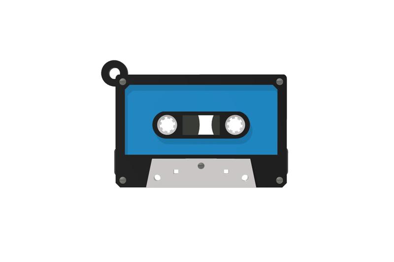Retro Cassette + keychain