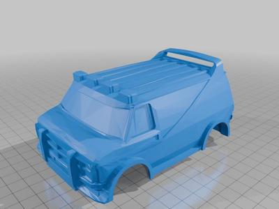Mini-4wd Body Shell - A-Team Van