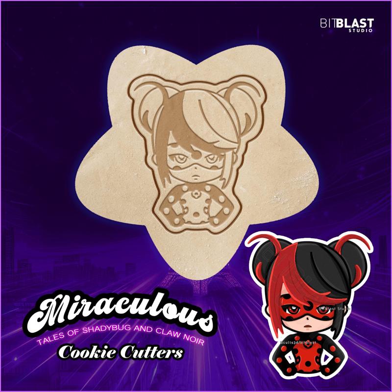 Ladybug & Cat Noir Cookie Cutters 2