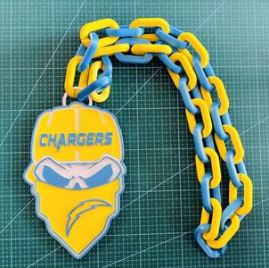 SKULL CHAIN LOS ANGELES CHARGERS NFL