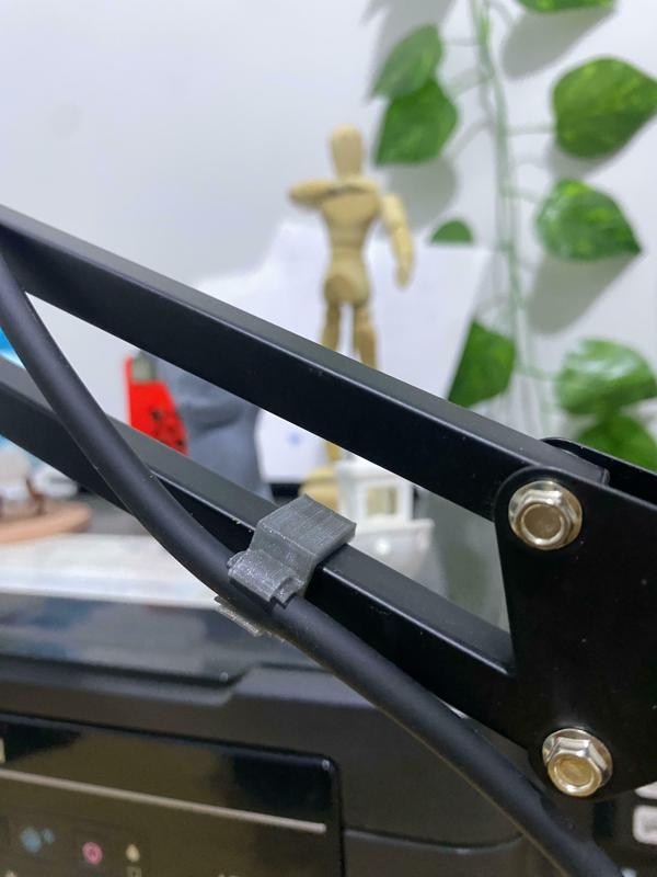 Microphone cable holder