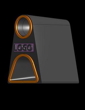 Box Speaker Back Horn Triangle