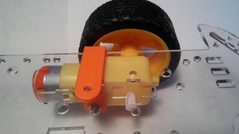 2WD chassis motor mount