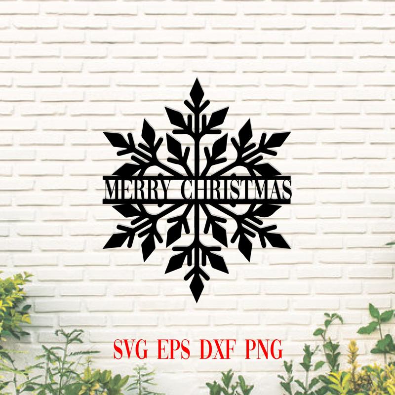 Custom Merry Christmas Metal Hang Sign