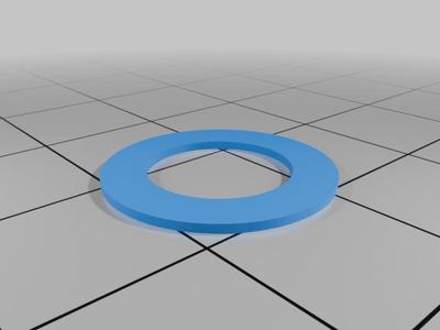 shim under selector and above desmodromic drum Minarelli AM6 actual dimensions not adapted in tolerance for 3D printing, check your tolerance if you want to print it or make it in metal.
