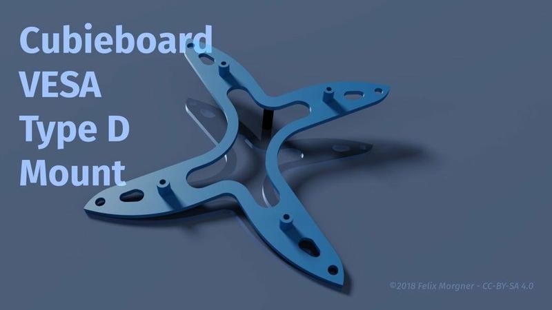 Cubieboard VESA Type D Mount (100mm)