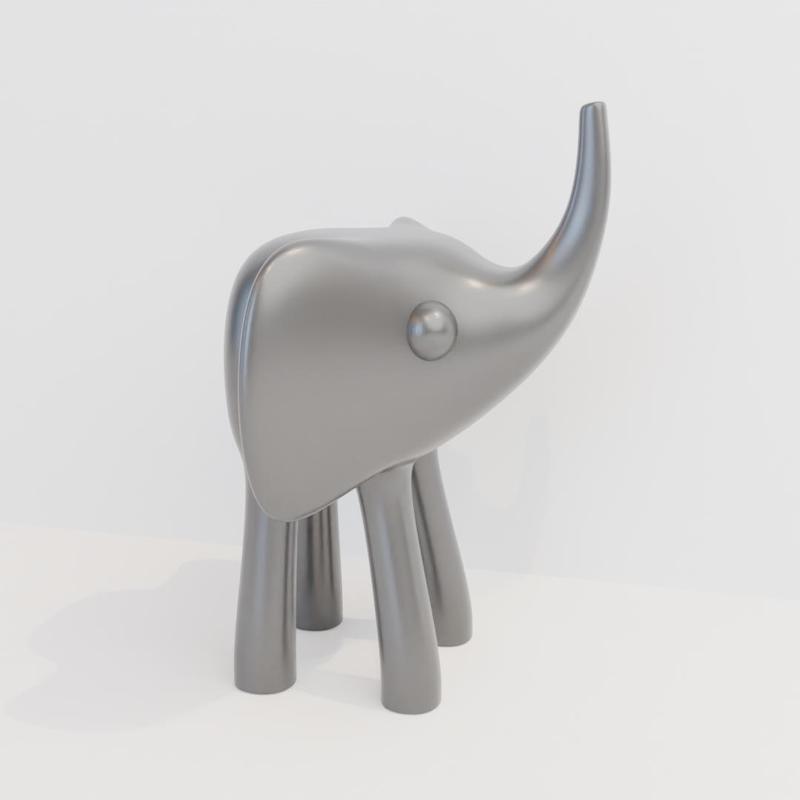 elephant cute abstract sculpture