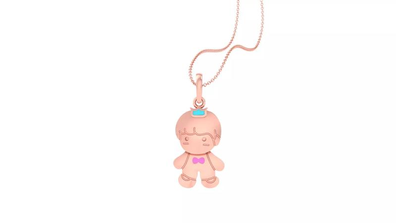 Baby Light Weight Kids Pendant Necklace Charms 3dm