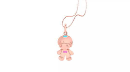 Baby Light Weight Kids Pendant Necklace Charms 3dm