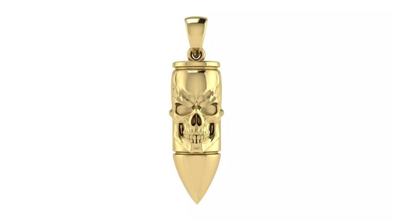 Skull Bullet Pendant