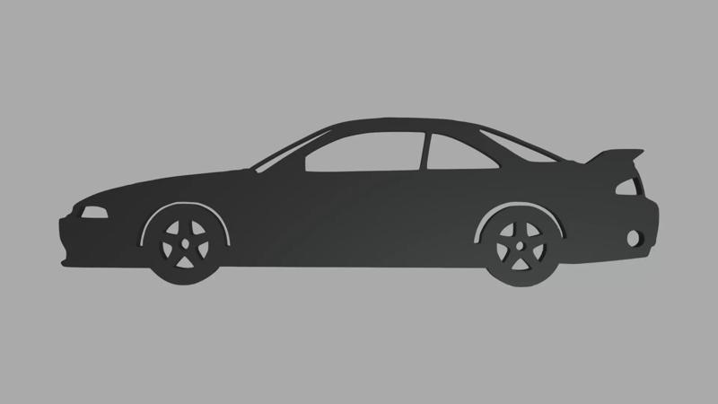 Nissan Silvia S14 Veilside Coupe 1995 Key Ring