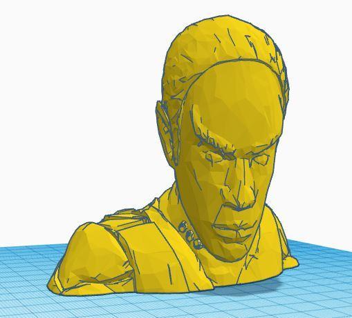 STAR TREK Tuvok (FACETED)
