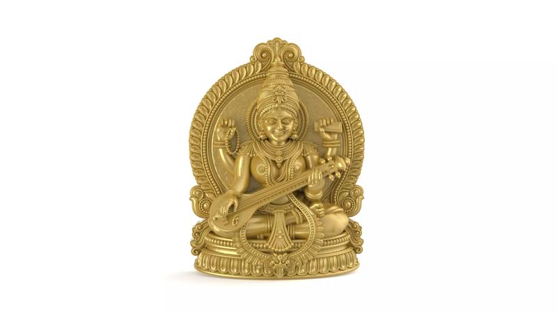Saraswati-Mata 3D-Print Model-04