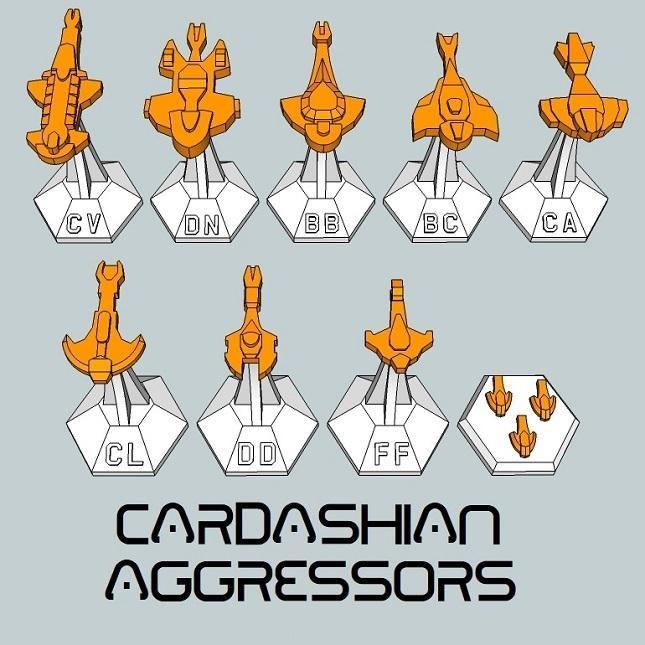 MicroFleet Cardashian Aggressors Starship Pack