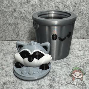Raccoon Trash Stash Container