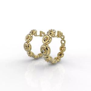 Earring hoop bombe allure