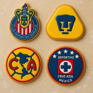 Cookie Cutter Mexican Soccer Teams: "Chivas", "America", "Pumas", "Cruz Azul".
