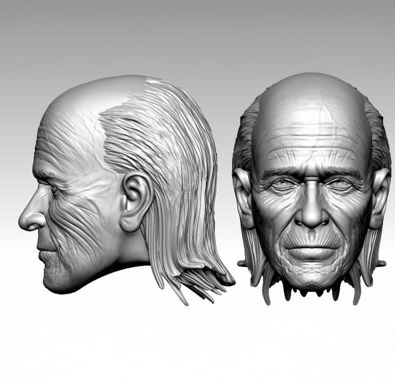 PROMETHEUS Peter Weyland Headsculpt for Neca Figures