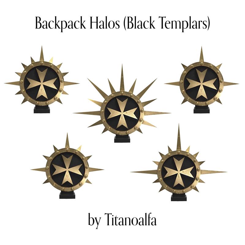 Backpack Halo Black Templars