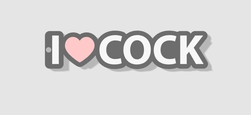 I Love Cock Keychain!