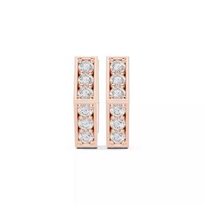 Diamond Hoops Earrings 3dm stl renders animation videos details