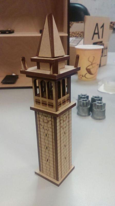 Laser Cut Berkeley Campanile