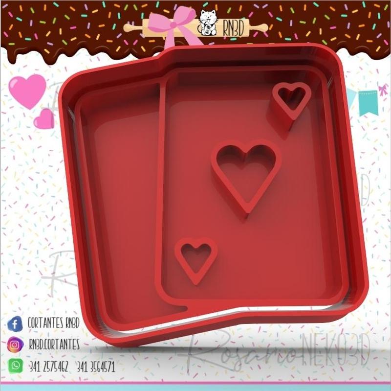 NAIPES cookie cutter - playing cards cookie cutter