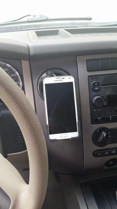 Galaxy S5 holder for 2007 2WD ford expedition (Replaces coin holder on dash)