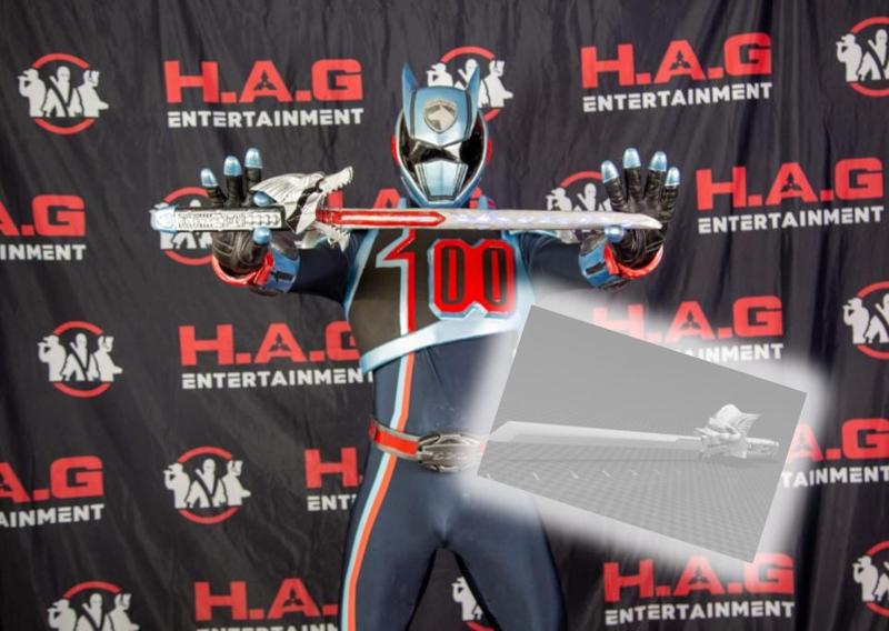 Power Rangers SPD Dekamaster-Shadow Ranger Dekasword/Shadow Saber