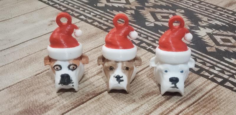 Boxer Claus tree ornament