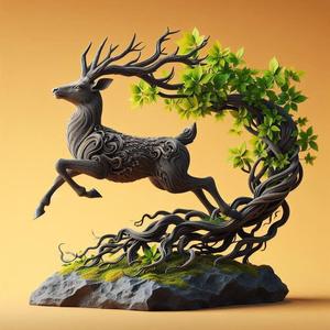 Deer Tree Decor