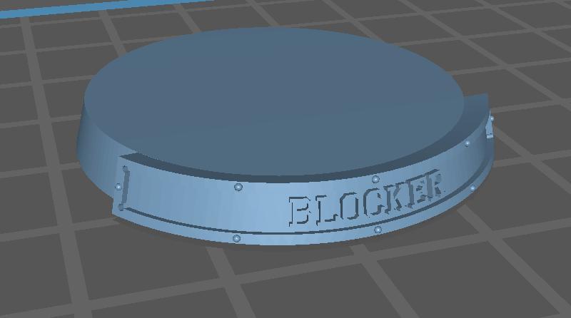 Blocker Base and Nameplate for Blood Bowl