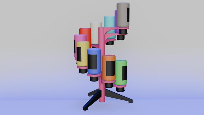 acrylic paint support ladder