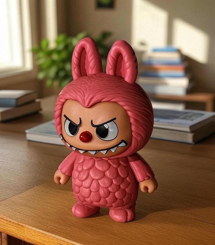 Knitted Labubu Pink Figure – Cute DIY 3D Printable Toy Stl