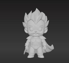 Labubu Galactic Warrior Prince Costume 3D Print Model - Stylized Anime Fan Art