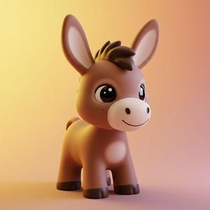 cute donkey