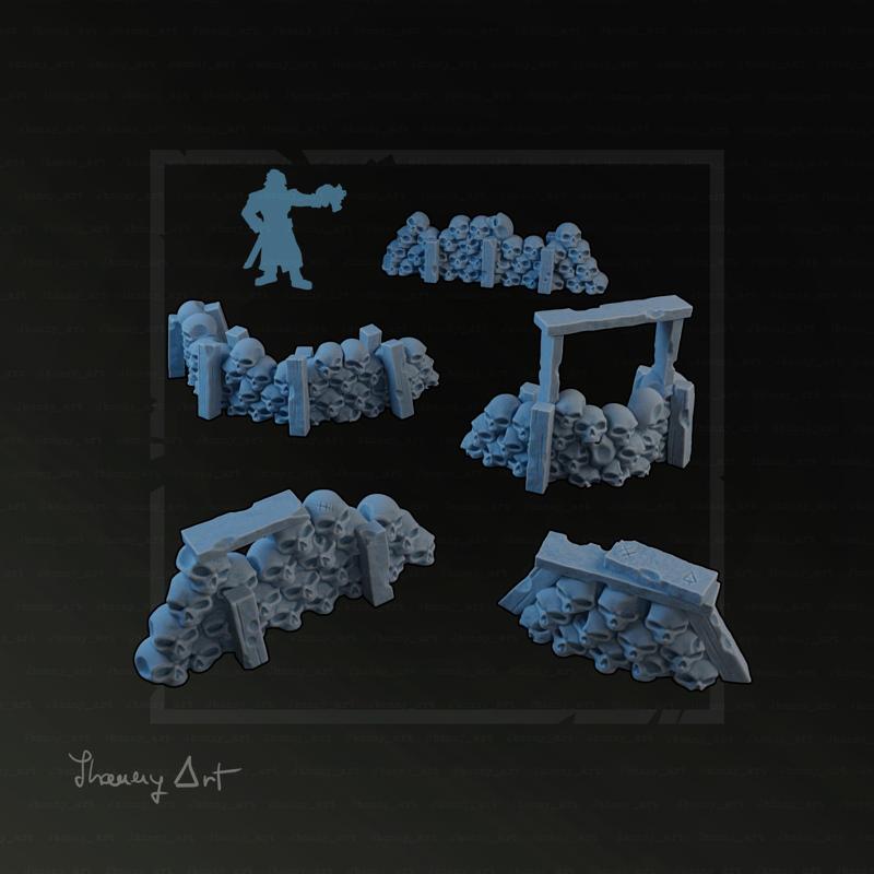 Skull trenches barricades
